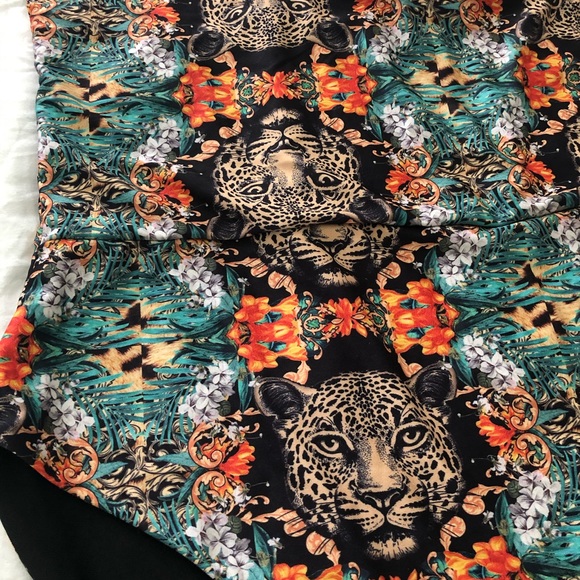 Wild one tiger print halter one piece swimsuit - Picture 3 of 3